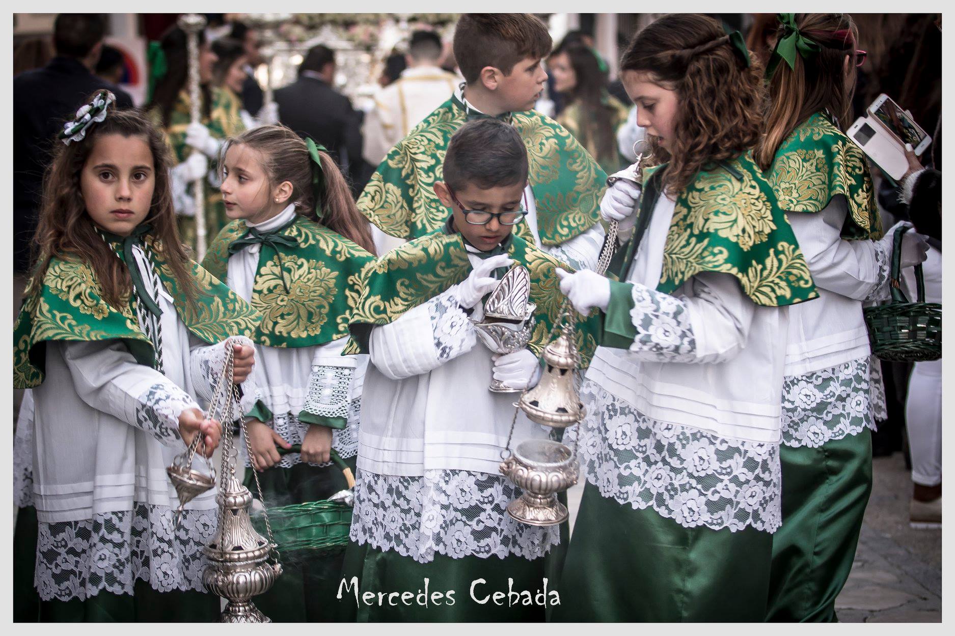 Mercedes Cebada 2018 Jueves Santo Detalles