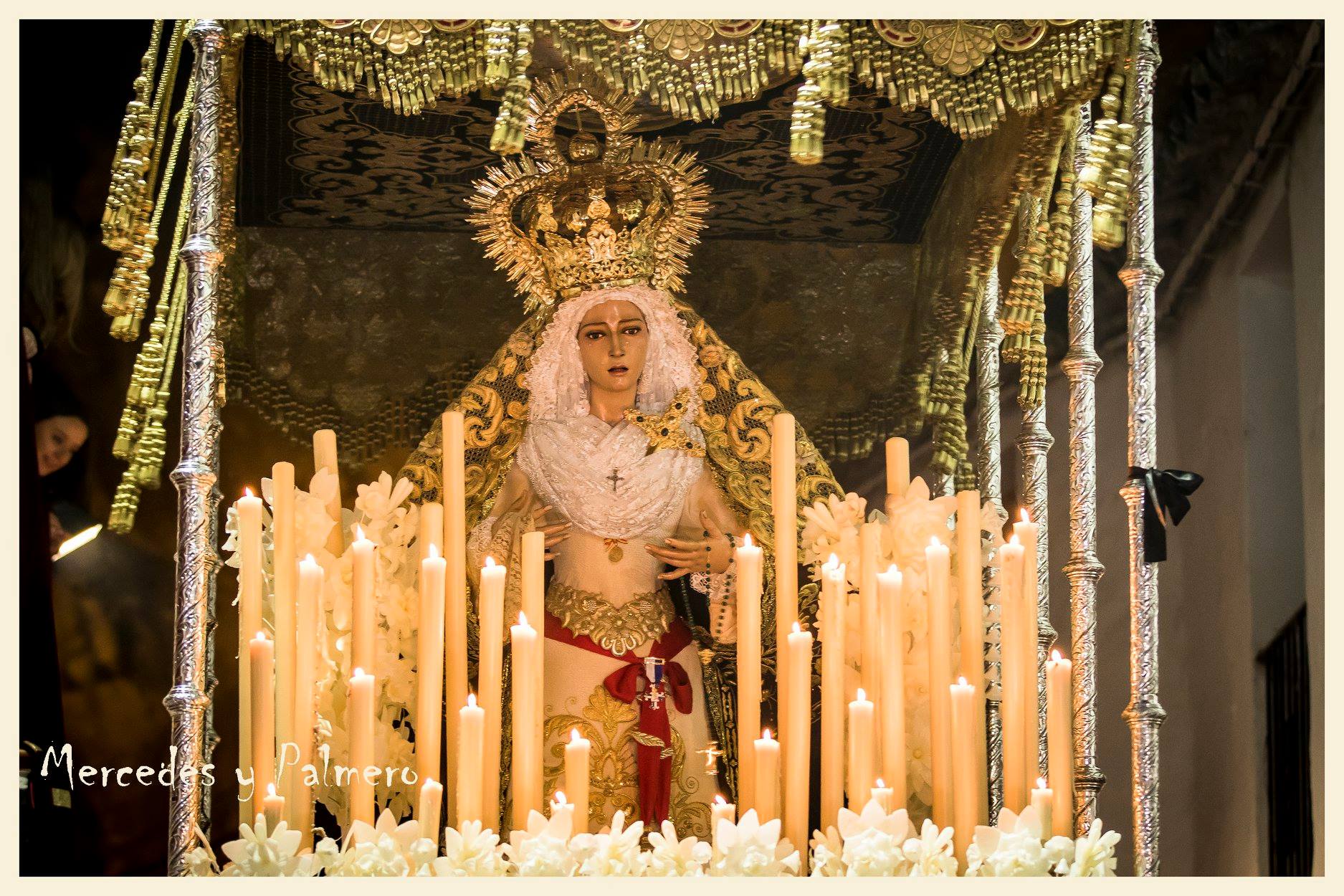 Mercedes Cebada 2018 Jueves Santo Amarrao en la albarrá de la Villa