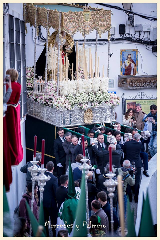 Mercedes Cebada 2018 Jueves Santo Virgen de los Dolores en la albarrá de la Villa