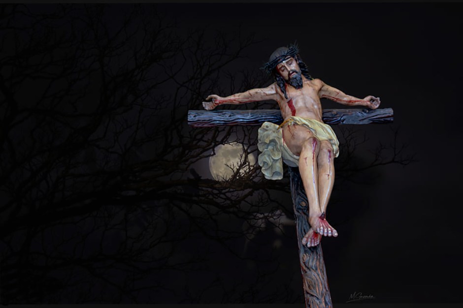 Cristo de la Vera+Cruz, en una hermosísima creación de María GJ. 2018