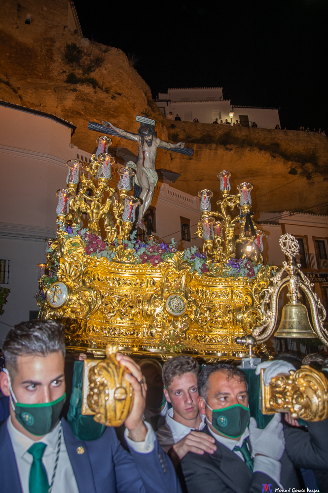 Semana Santa 2022 Mario García Vargas Viernes Santo Cristo Vera+Cruz alzado en la Plaza