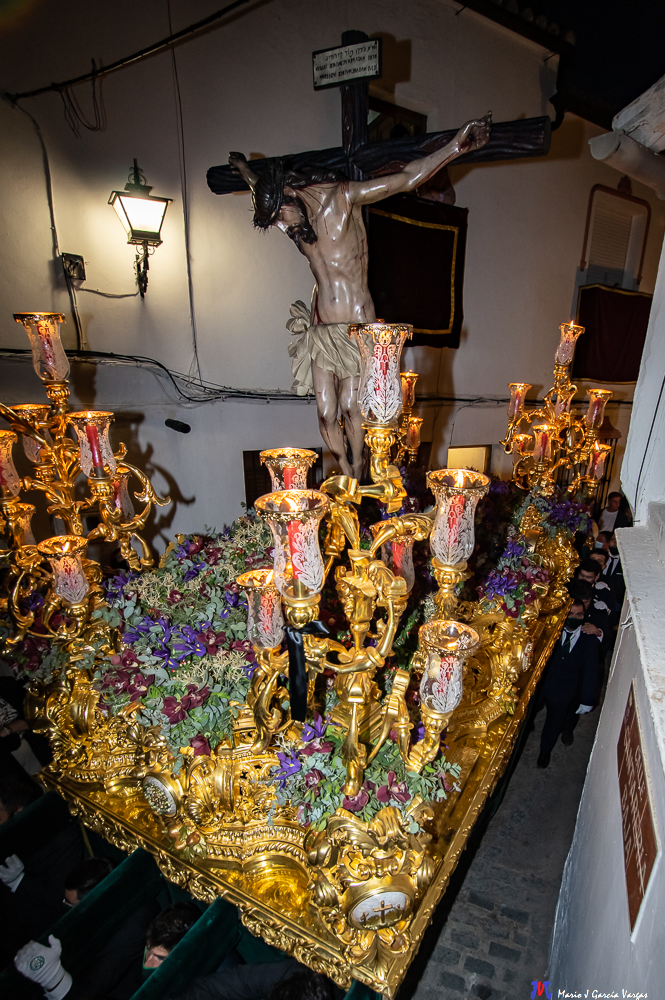 Semana Santa 2022 Mario García Vargas Viernes Santo Cristo Vera+Cruz alzado entrando en la Cantarería