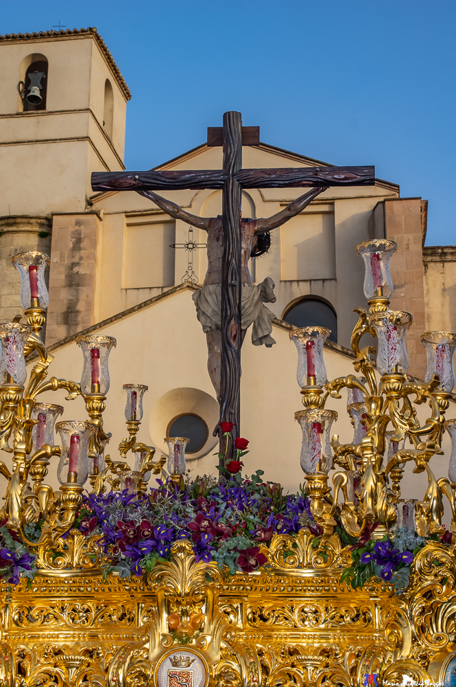 Semana Santa 2022 Mario García Vargas Viernes Santo Cristo Vera+Cruz alzado frente a la Iglesia
