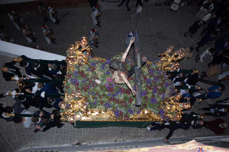 Semana Santa 2022 Mario García Vargas Viernes Santo Cristo Vera+Cruz alzado subiendo a la Villa