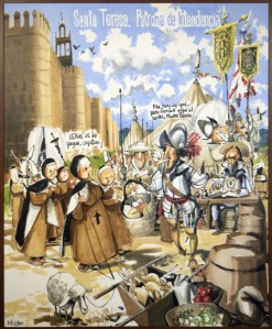 «Solemos decir que el Cuerpo de Intendencia tiene más de cien años de antigüedad y quinientos de experiencia. A lo largo de estos años el Cuerpo ha adquirido una serie de tradiciones, algunas de las cuales se reflejan en este cuadro».